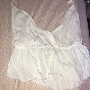 Brandy Melville Going Out Trendy White Top